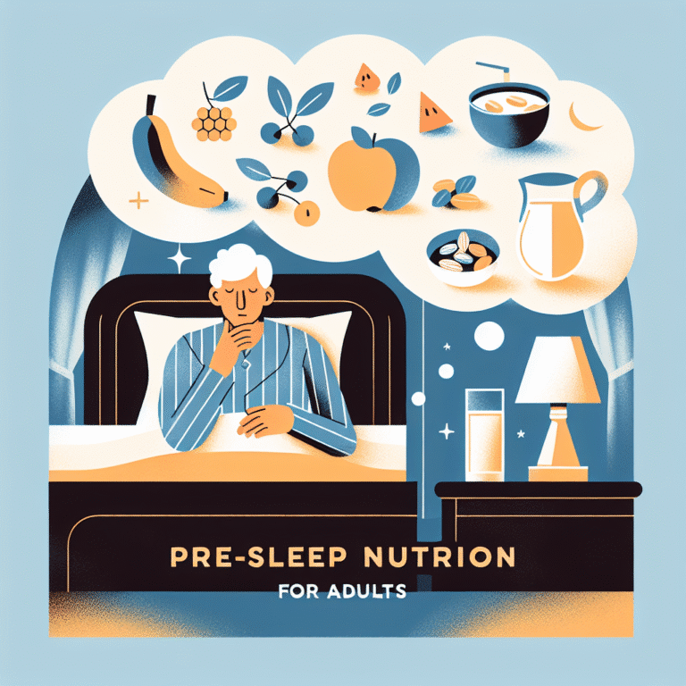 Pre-sleep nutrition guide for adults