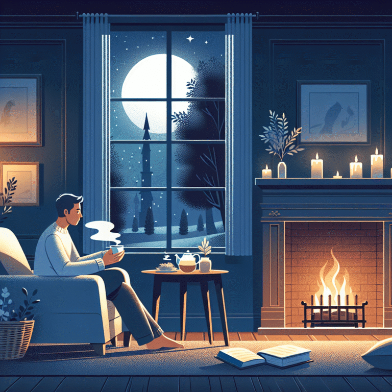 creating a nighttime wind-down ritual for optimal rest