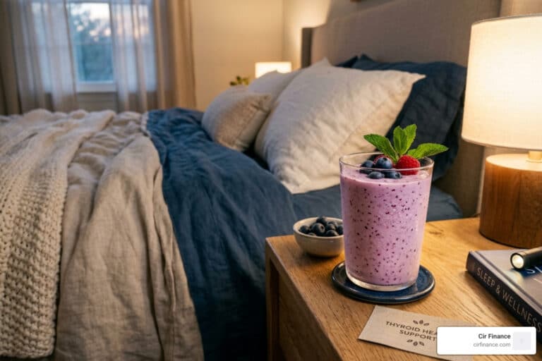 bedtime smoothie for thyroid support